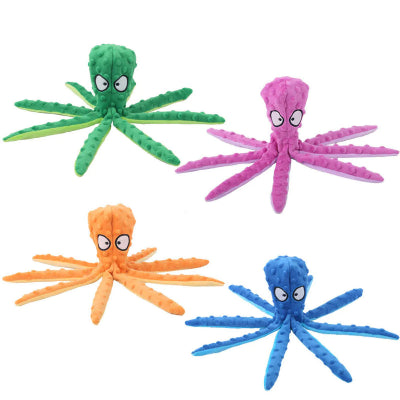 Interaktives Plüsch-Oktopus-Puzzle-Spielzeug für Hunde und Katzen