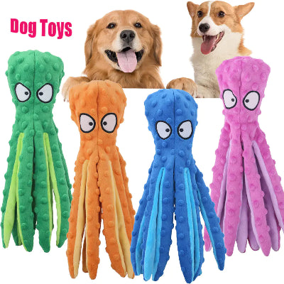 Interaktives Plüsch-Oktopus-Puzzle-Spielzeug für Hunde und Katzen