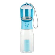 Portable Dog Water Bottle With Poop Bag Dispenser